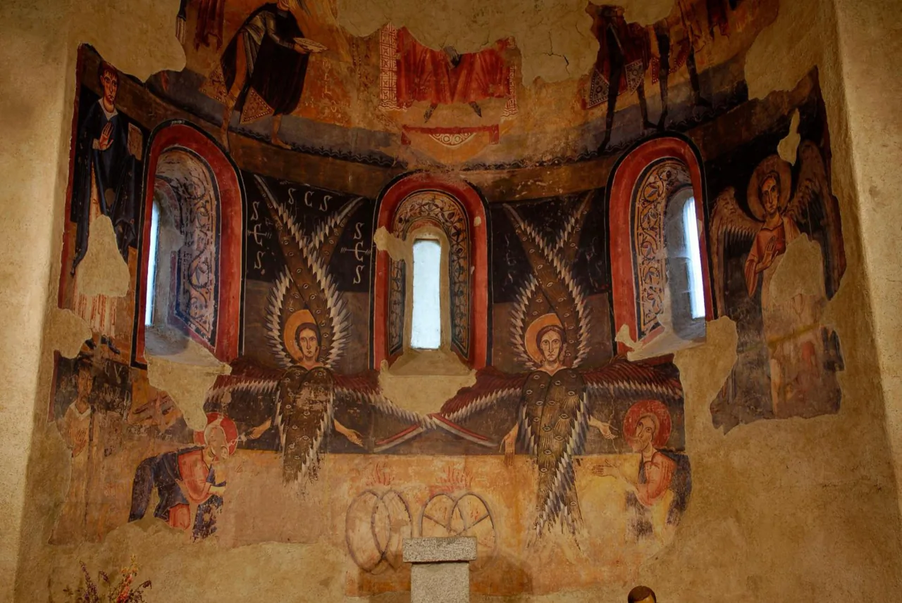 Peintures romanes de la vallée