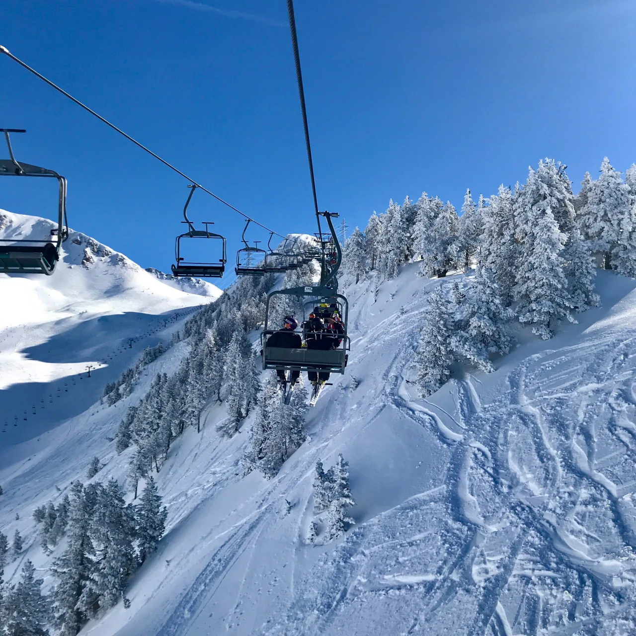 The base of the Espot ski area