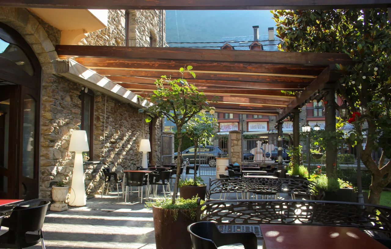 The terrace