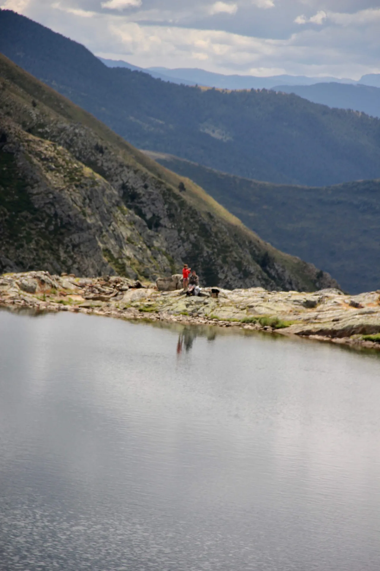 Els Encantats above the Sant Maurici lake